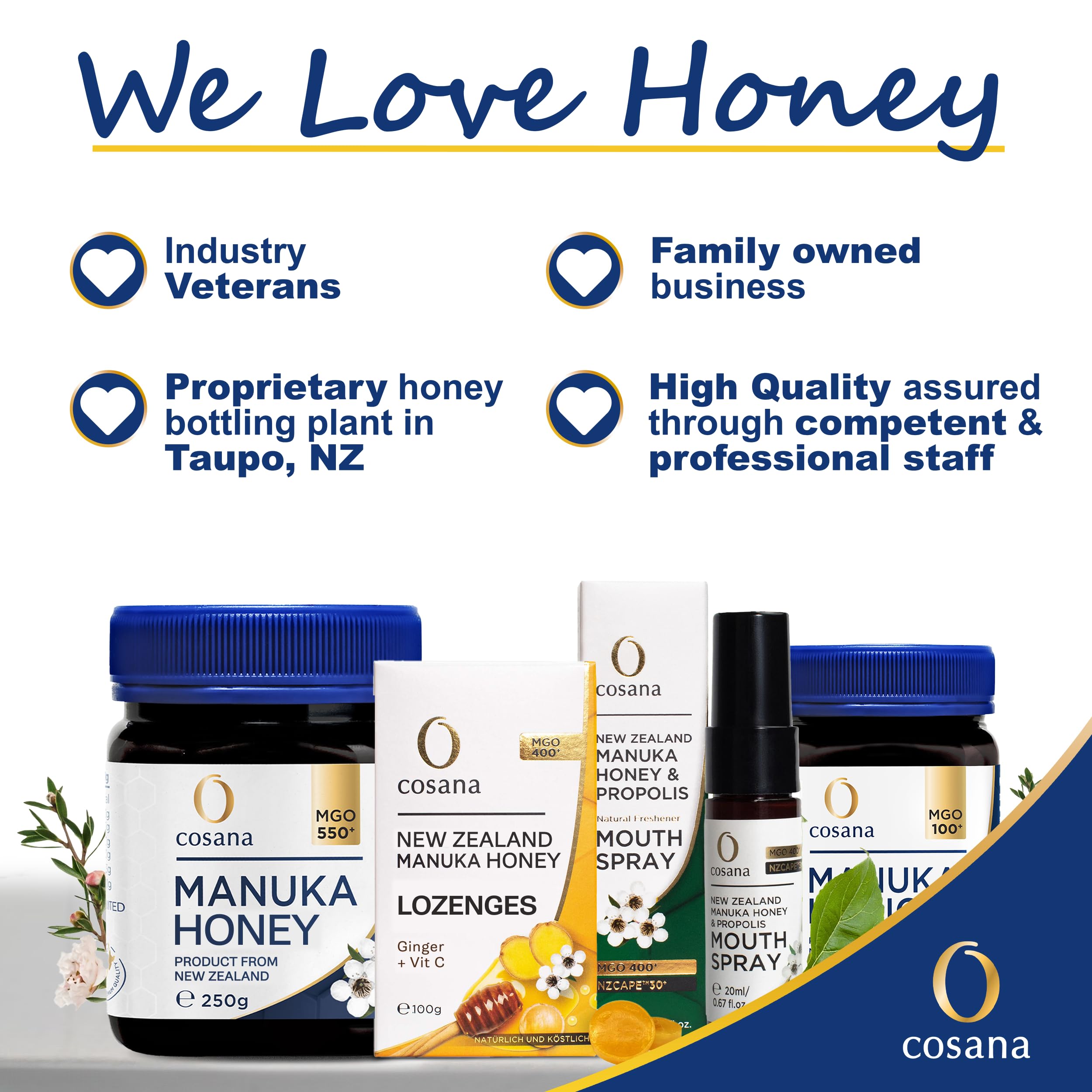 Amazon.com : Cosana Manuka Honey 850 MGO + 250g – 100% Pure